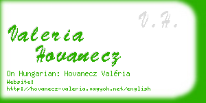 valeria hovanecz business card